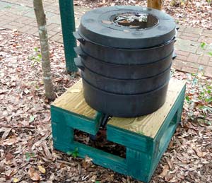 A backyard worm farm